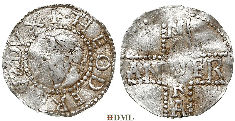 Денарий, Германия, Верхняя Лотарингия, Dietrich I (984-1027), м.д. Andernach, Dbg. 441
