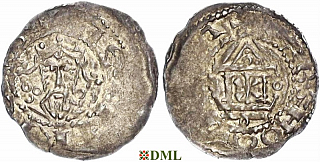 Денарий, Германия, Франкония, Heinrich III (1039-1056), м.д. Mainz, Dbg. 793