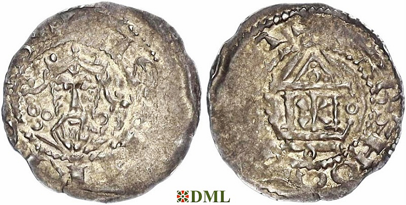 Денарий, Германия, Франкония, Heinrich III (1039-1056), м.д. Mainz, Dbg. 793