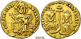 Солид, Византия, Basily I Makedonets and Konstantin (868-879), м.д. Constantinople