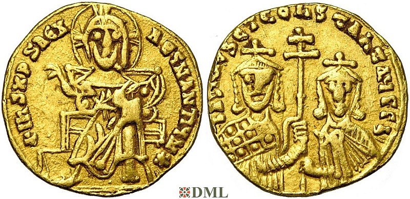 Солид, Византия, Basily I Makedonets and Konstantin (868-879), м.д. Constantinople