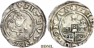 Денарий, Германия, Нижняя Лотарингия, Sigewin von Are (1078-1089), м.д. Koln, Dbg. 407