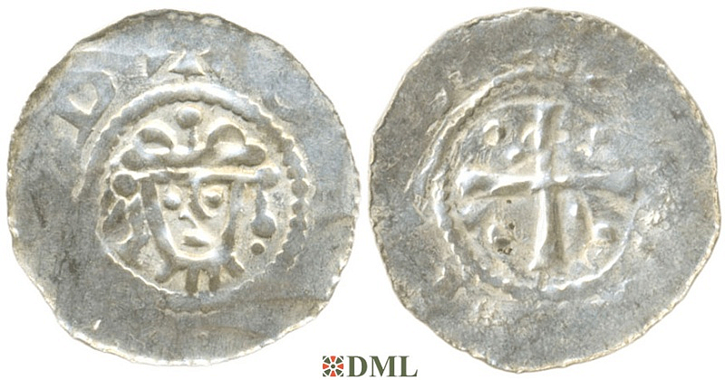 Денарий, Германия, Нижняя Лотарингия, Hermann (1059-1074), м.д. Jever, Dbg