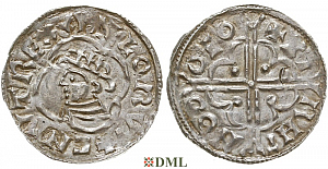 Денарий, Англия, Cnut (1016-1035), м.д. York, монетарий Birhtnoth, North 781
