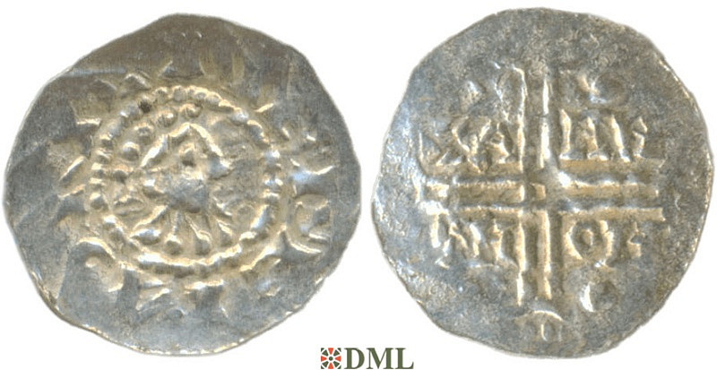 Денарий, Германия, Нижняя Лотарингия, Gf. Hermann (1020-1051), м.д. Emden