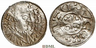 Денарий, Германия, Бавария, K. Heinrich II (1014-1024), м.д. Regensburg, монетарий ?, Hahn 1976, 29b4