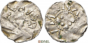 Денарий, Германия, Нижняя Лотарингия, Gf. Albert II (1031-1063), м.д. Namur, Ilisch 2014, 31.8