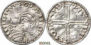 Денарий, Дания, Magnus I (1042-1047), м.д. Lund, Hbg. 1