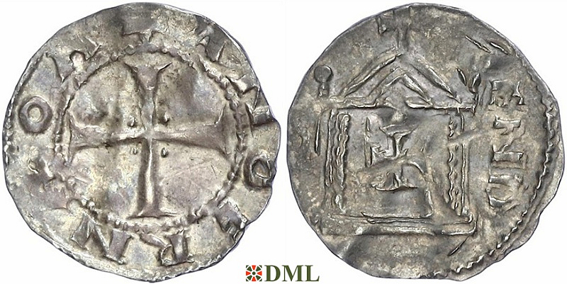 Денарий, Германия, Верхняя Лотарингия, Anonymous bishop, м.д. Andernach, Dbg. 445