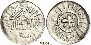 Денарий, Германия, Саксония, Anonymous bishop, м.д. Magdeburg, Kilger 2000, KN 1