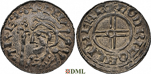 Денарий, Англия, Cnut  (1016-1035), м.д. Lympne, монетарий Godric, North 790