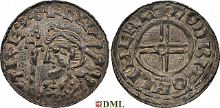 Денарий, Англия, Cnut  (1016-1035), м.д. Lympne, монетарий Godric, North 790