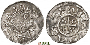 Денарий, Германия, Бавария, Heinrich II (1002-1024), м.д. Salzburg, Hahn 1976, 94D