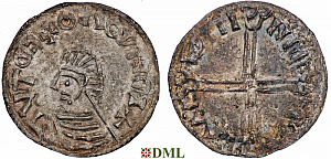 Денарий, Швеция, Olaf Skötkonung (995-1021), м.д. Sigtuna, Malmer 