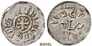 Денарий, Германия, Нижняя Лотарингия, Heinrich II (1014-1024), м.д. Koln