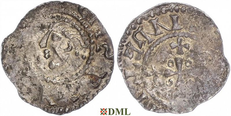 Денарий, Германия, Саксония, Heinrich II (1002-1024), м.д. Dortmund, Dbg. 753
