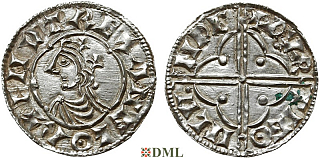 Денарий, Англия, Cnut  (1016-1035), м.д. London, монетарий Dyrsig, North 781
