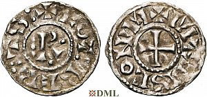 Денарий, Франция, Robert II (996-1031)