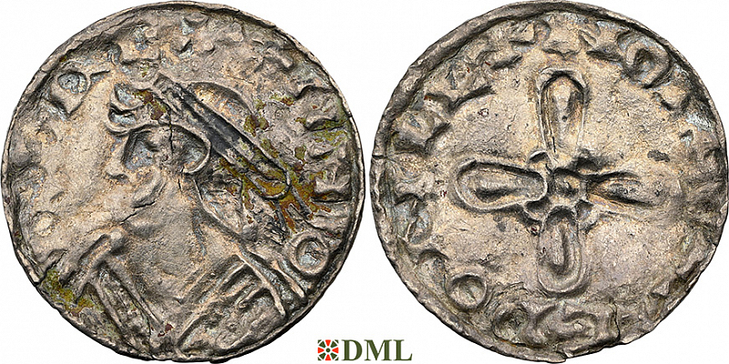 Денарий, Англия, Harold I (1035-1040), м.д. London, монетарий ?, North 802