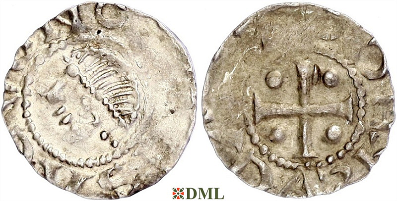 Денарий, Германия, Саксония, Konrad II (1024-1039), м.д. Dortmund, Dbg. 756