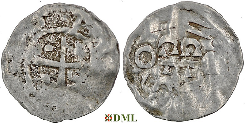 Обол, Германия, Швабия, Otto I - Otto III (973-1002), м.д. Esslingen, Dbg. 1271