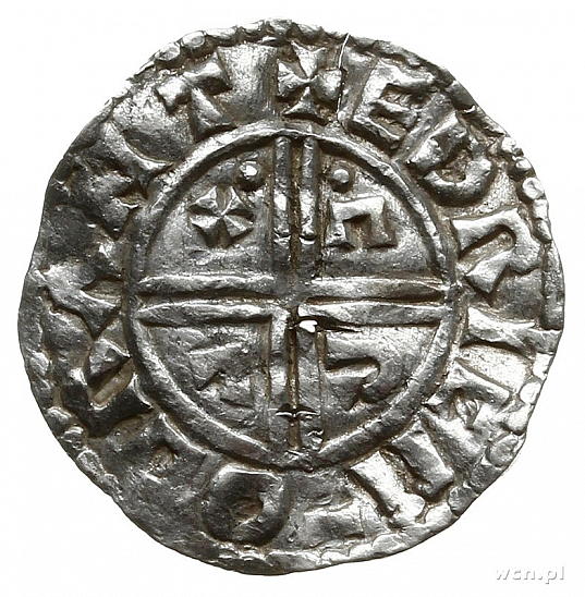 Денарий, Англия, Æthelred II (978-1016), м.д. Cambridge, монетарий Eadric, North 770
