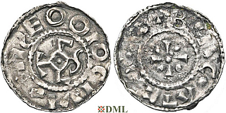 Денарий, Германия, Нижняя Лотарингия, Anonymous bishop, м.д. Luttich