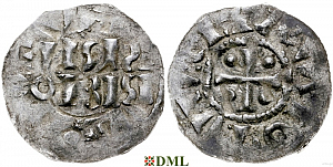 Денарий, Германия, Нижняя Лотарингия, Wichmann III (994-1016), unknown mints, Ilisch 2000, 20.2