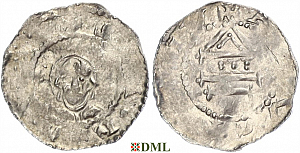 Денарий, Германия, Швабия, Anonymous bishop, м.д. Augsburg, Hahn 1976, 160