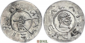 Денарий, Чехия, Богемия, Vratislav II (1061-1092), Šmerda 1996, 164b