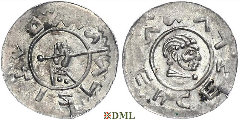 Денарий, Чехия, Богемия, Vratislav II (1061-1092), Šmerda 1996, 164b