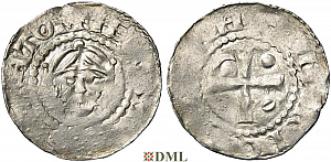 Денарий, Германия, Франкония, K. Heinrich III (1046-1056), м.д. Worms, Dbg. 847