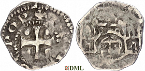 Денарий, Германия, Верхняя Лотарингия, Poppo (1016-1047), м.д. Trier, Dbg. 468