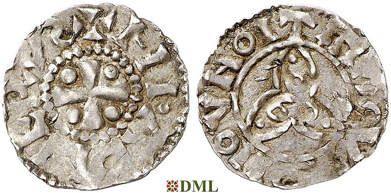 Денарий, Германия, Саксония, Thietmar (†1048), м.д. Luneburg, Dbg 1291