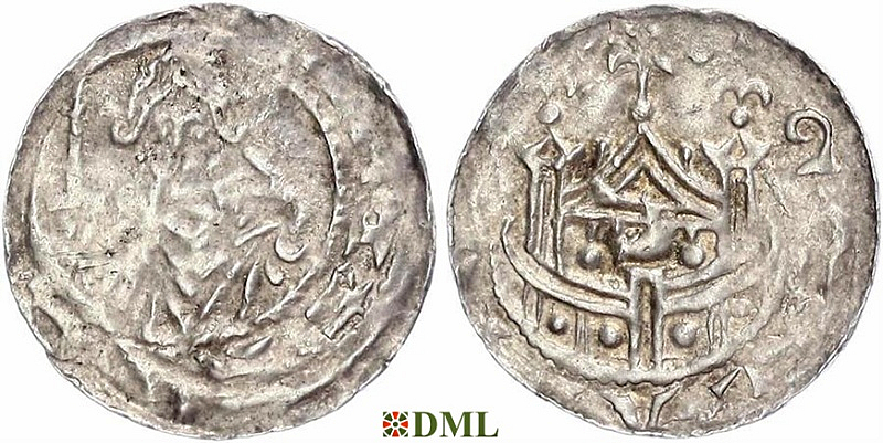 Денарий, Германия, Саксония, Hartwig (1079-1102), м.д. Gittelde, Dbg. 688