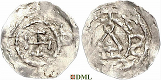 Денарий, Германия, Швабия, Anonymous bishop, м.д. Konstanz, Dbg 1012