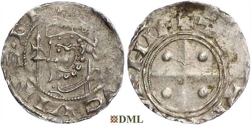 Денарий, Германия, Саксония, Heinrich IV (1056-1084), м.д. Dortmund, Dbg. -