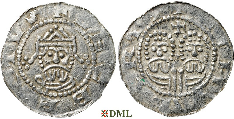 Денарий, Германия, Нижняя Лотарингия, Egbert II (1068-1090), м.д. Stavoren, Ilisch 2000, 22.3