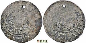 Денарий, Германия, Саксония, Burchard I (1036-1059), м.д. Halberstadt, Dbg. 628