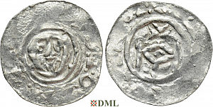 Денарий, Германия, Нижняя Лотарингия, Anonymous bishop, Umkreis von Emden, Dbg. 1311