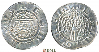 Денарий, Германия, Нижняя Лотарингия, Gf. Egbert II (1068-1090), м.д. Emnighem