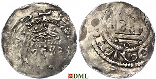 Денарий, Германия, Франкония, Heinrich III (1039-1056), м.д. Mainz, Dbg. 793
