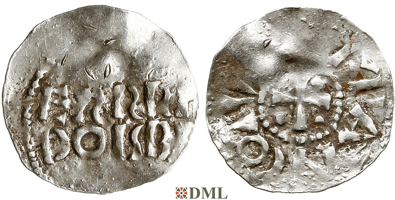 Денарий, Германия, Нижняя Лотарингия, Gf. Wichmann III (994-1016), unknown mints, Ilisch 2000, 20.2