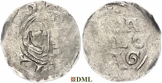 Денарий, Германия, Нижняя Лотарингия, Heinrich III (1039-1056), м.д. Remagen, Dbg. 431