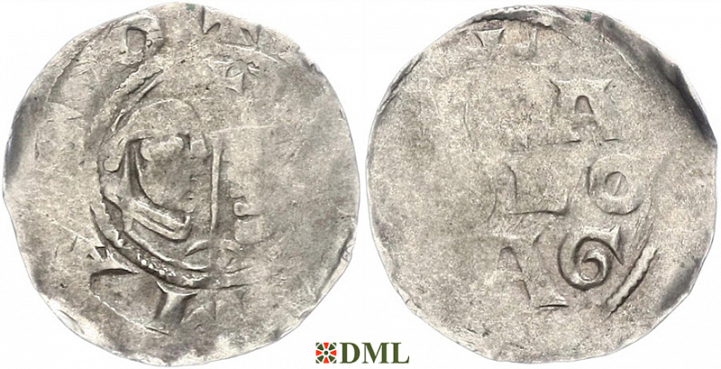 Денарий, Германия, Нижняя Лотарингия, Heinrich III (1039-1056), м.д. Remagen, Dbg. 431