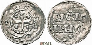 Денарий, Германия, Нижняя Лотарингия, Otto I (936-962), м.д. Huy, Ilisch 2014, 33.2