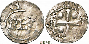 Денарий, Германия, Нижняя Лотарингия, Heinrich II (1002-1014), м.д. Deventer, Ilisch 2000, 1.5