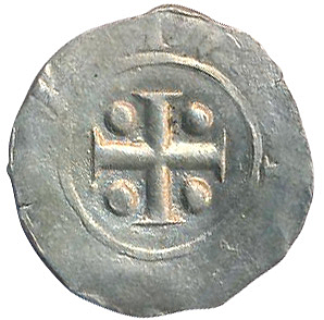 Денарий, Германия, Нижняя Лотарингия, B. Bernold (1046-1054), м.д. Deventer