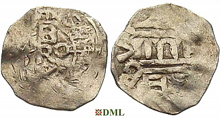 Денарий, Германия, Франкония, Bruno (1034-1045), м.д. Wurzburg, Dbg. 864