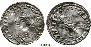 Денарий, Англия, Harold I (1035-1040), м.д. Chester, монетарий Ælfsige, North 802